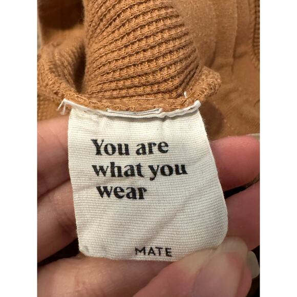 MATE the Label Women's Thermal Waffle Knit Lounge Short Size Small - Picture 4 of 9